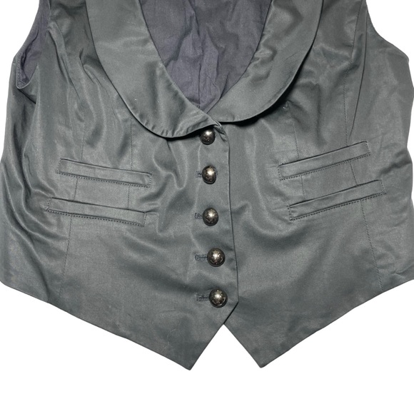 Club Monaco black casual button down vest - Picture 4 of 7